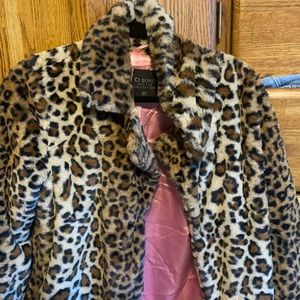 Cheetah print coat